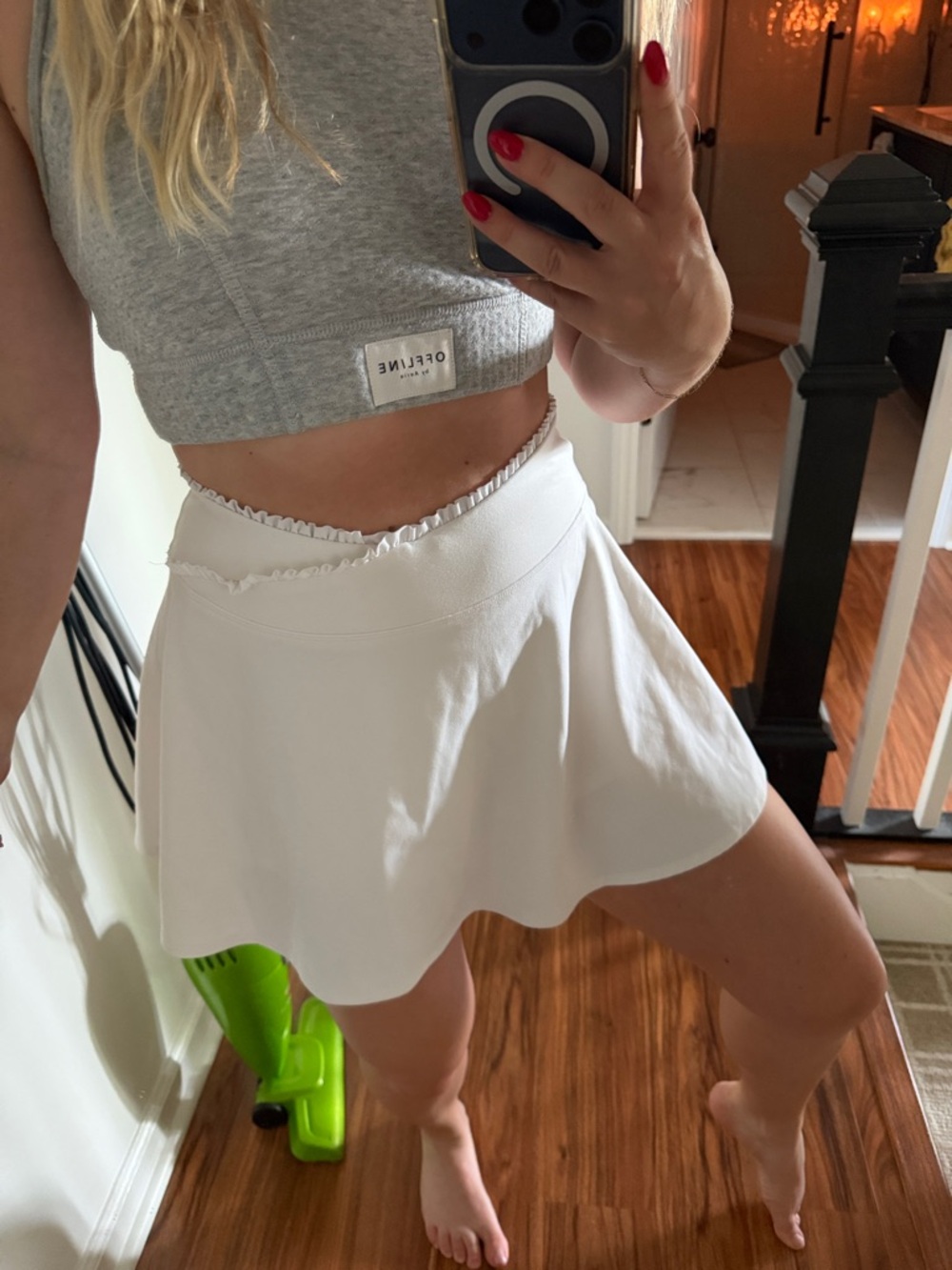 Yogalicious White Mini Skirt